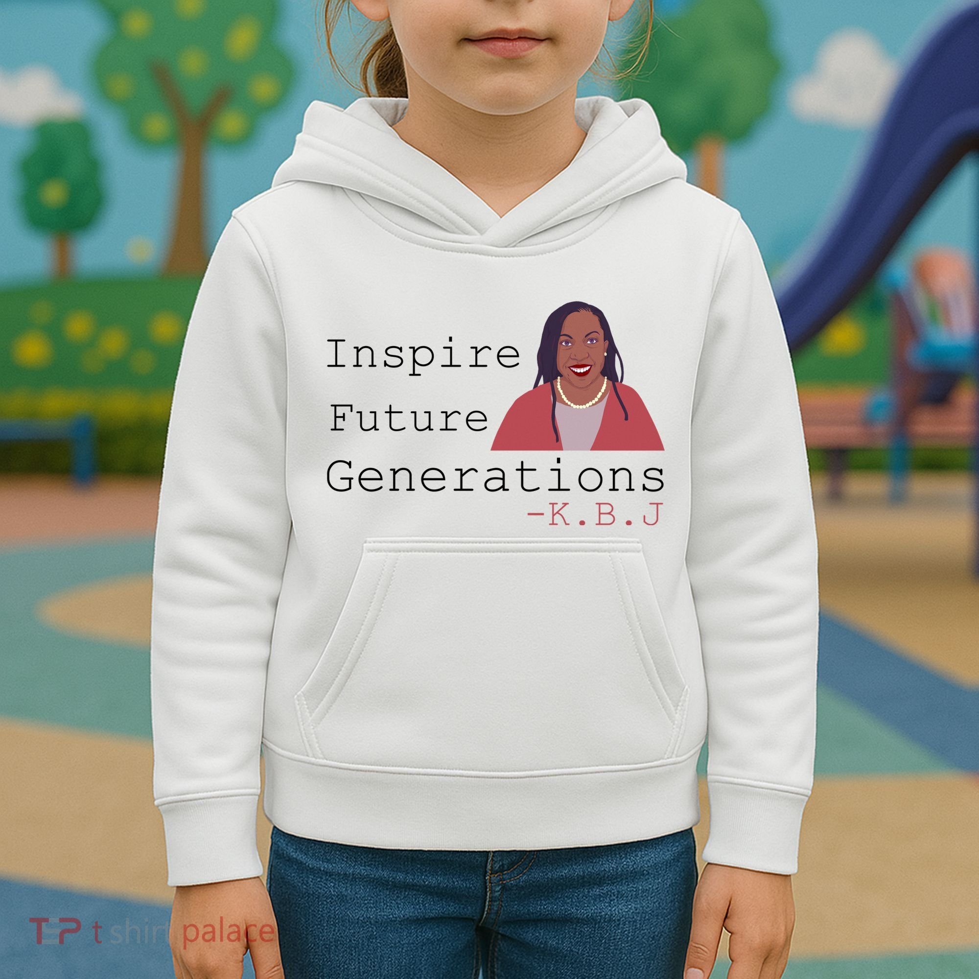 KBJ Inspire Future Generations Quote Kids Hoodie
