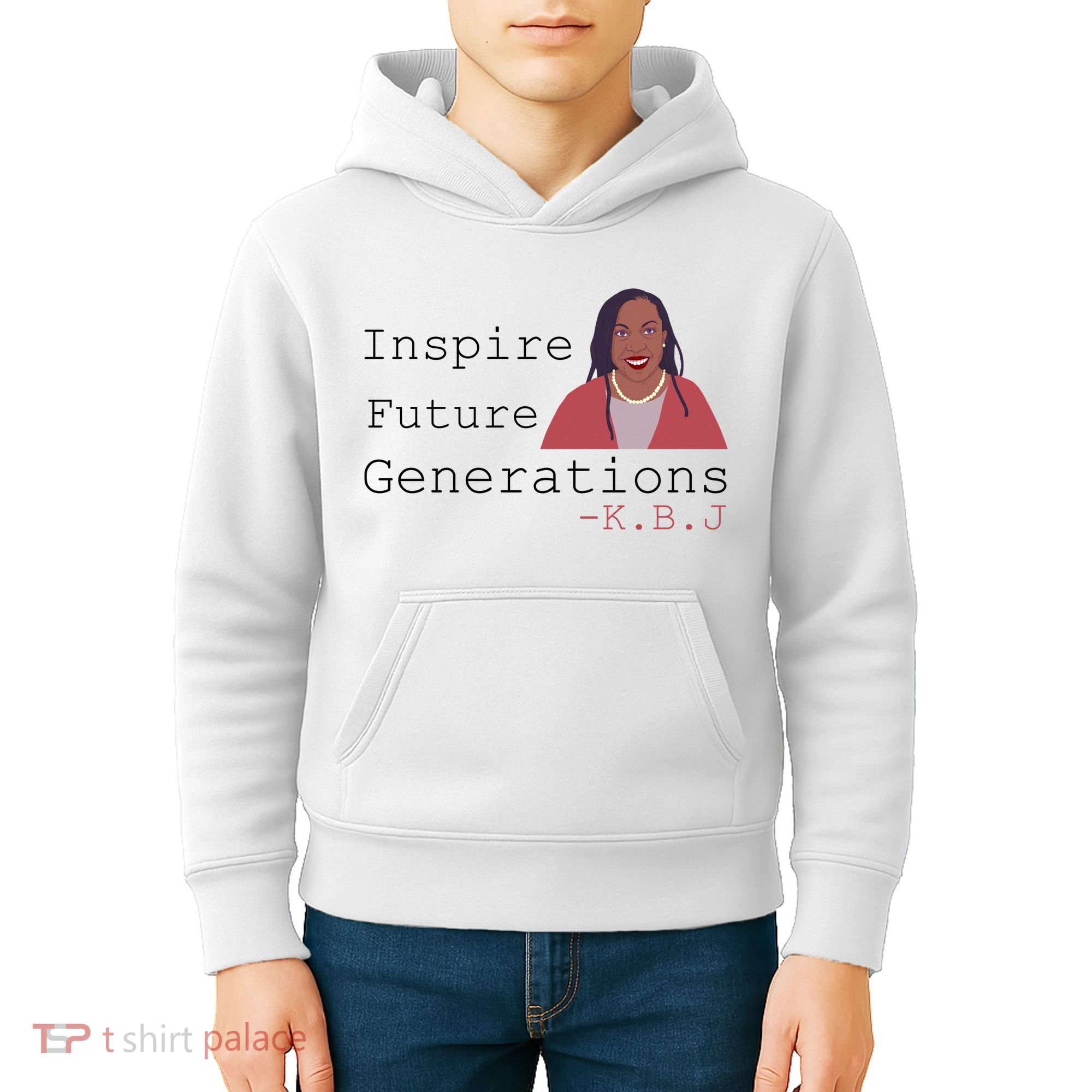 KBJ Inspire Future Generations Quote Kids Hoodie