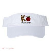 K Is For Kindergarten Teacher Leopard Buffalo Plaid Visor thumb 0