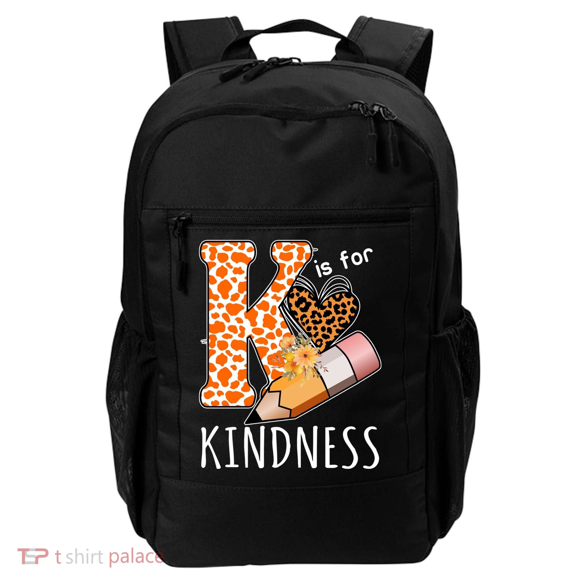 K Is For Kindness Kindergarten Cheetah Backpack