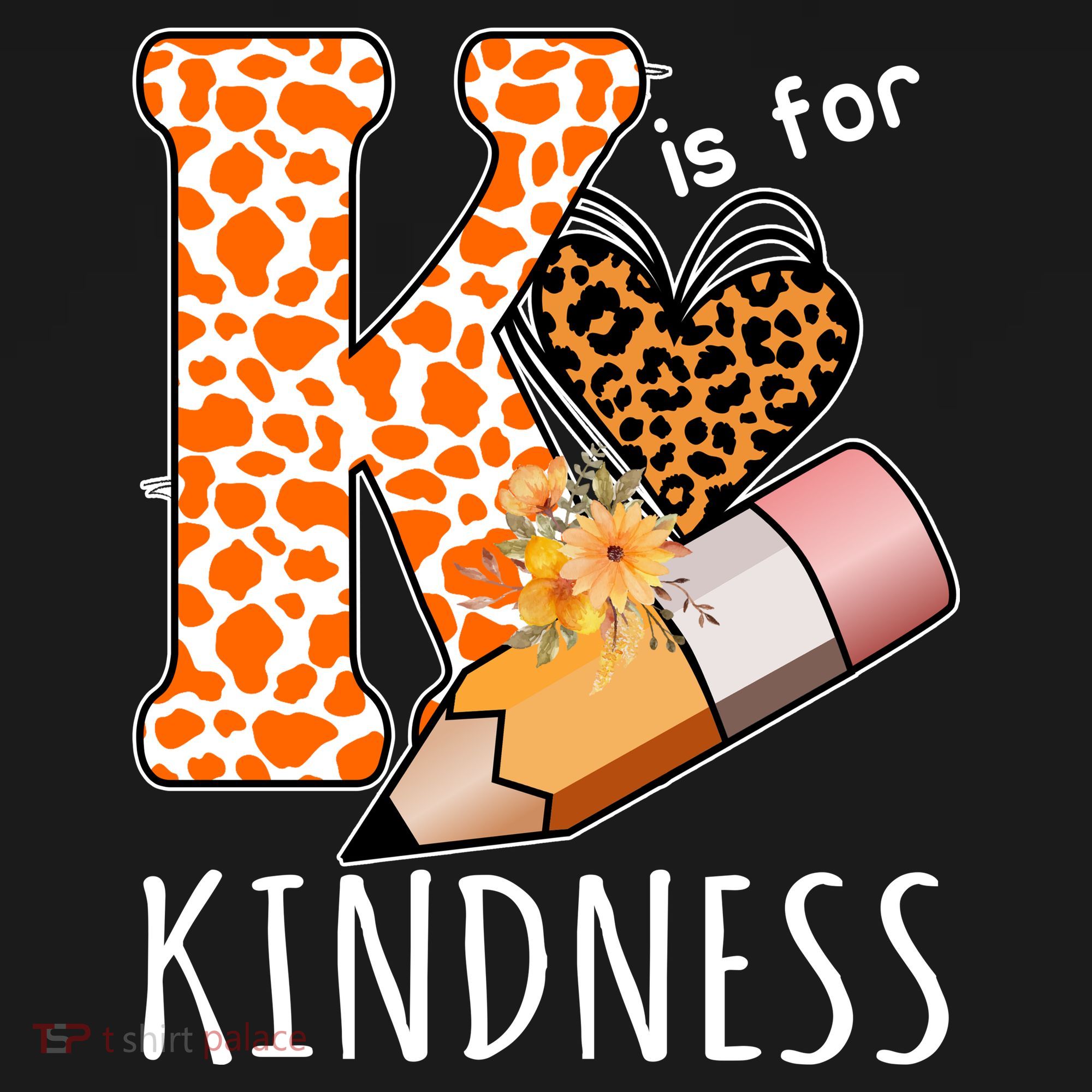 K Is For Kindness Kindergarten Cheetah Backpack
