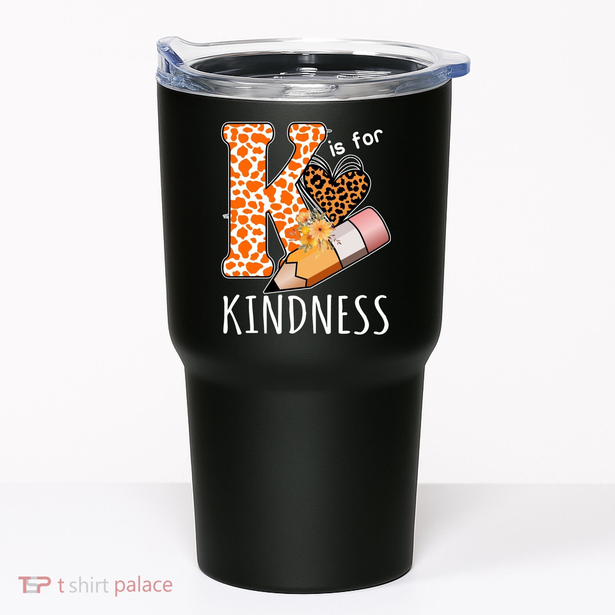 K Is For Kindness Kindergarten Cheetah Tumbler