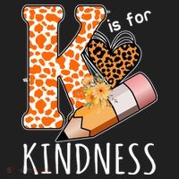 K Is For Kindness Kindergarten Cheetah Golf Towel thumb 3