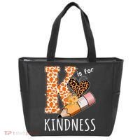 K Is For Kindness Kindergarten Cheetah Tote Bag thumb 0