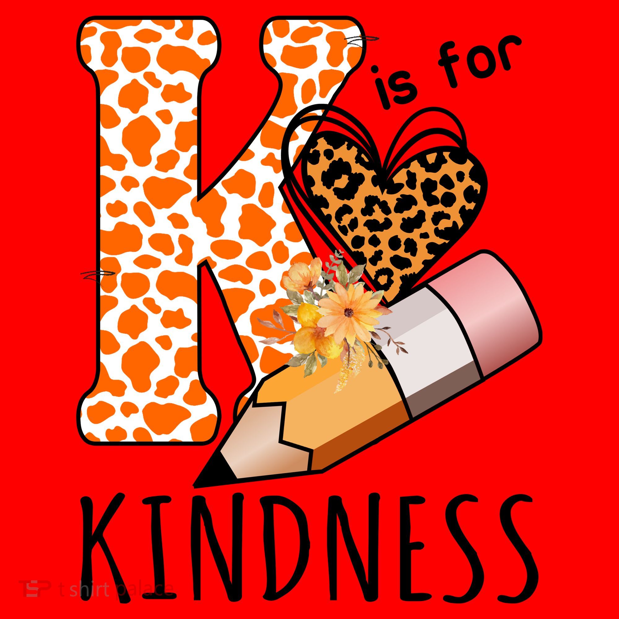K Is For Kindness Kindergarten Cheetah Santa Hat