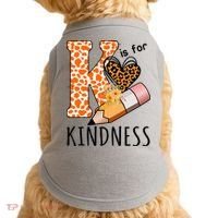 K Is For Kindness Kindergarten Cheetah Doggie Tank thumb 0