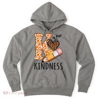 K Is For Kindness Kindergarten Cheetah Hoodie thumb 0