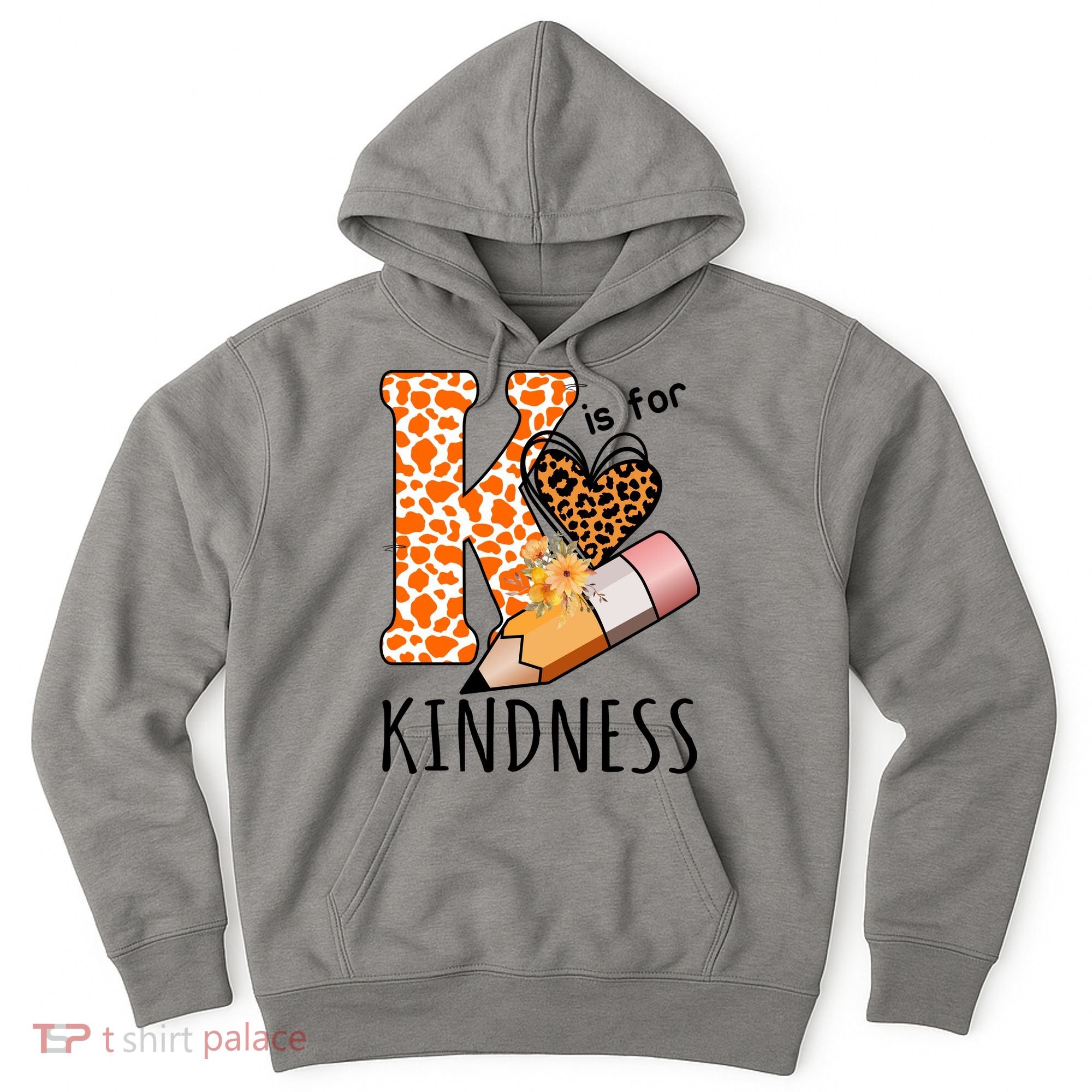 K Is For Kindness Kindergarten Cheetah Hoodie