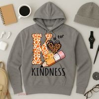 K Is For Kindness Kindergarten Cheetah Hoodie thumb 3