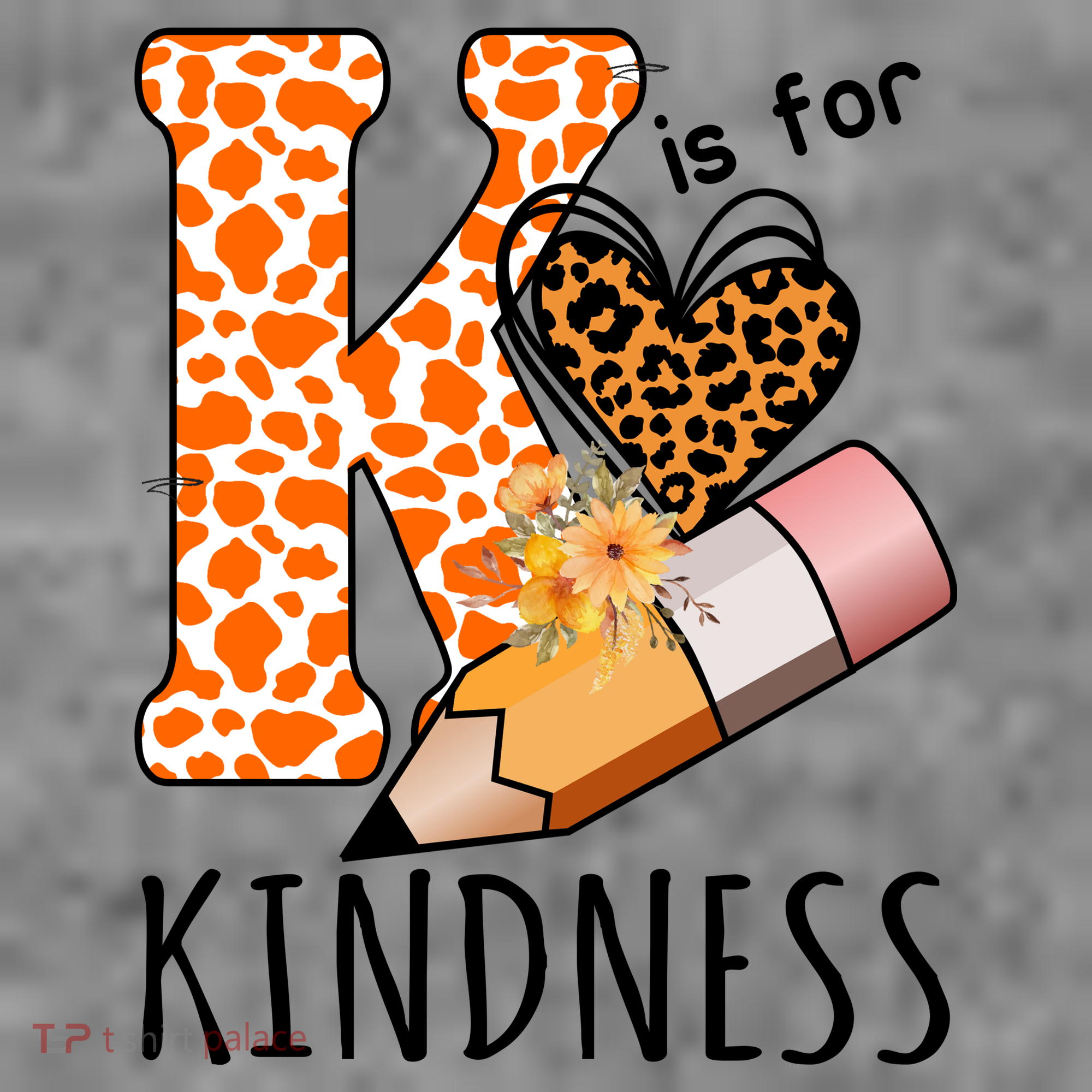 K Is For Kindness Kindergarten Cheetah Hoodie