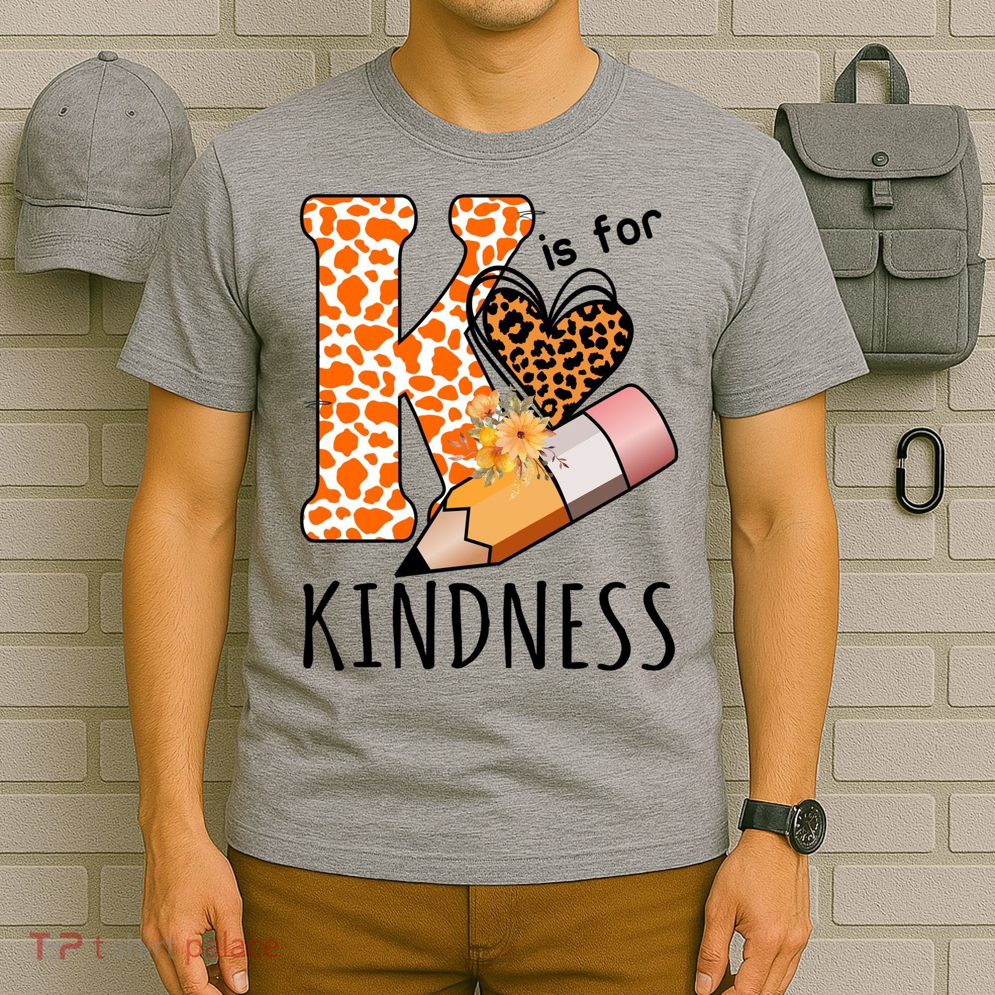 K Is For Kindness Kindergarten Cheetah T-Shirt