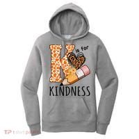 K Is For Kindness Kindergarten Cheetah Women's Hoodie thumb 0