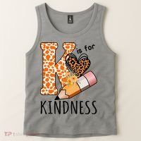 K Is For Kindness Kindergarten Cheetah Tank Top thumb 2