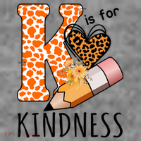 K Is For Kindness Kindergarten Cheetah Toddler T-Shirt thumb 4