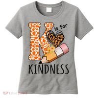 K Is For Kindness Kindergarten Cheetah Women's T-Shirt thumb 0
