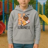K Is For Kindness Kindergarten Cheetah Kids Hoodie thumb 2