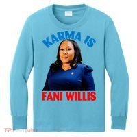Karma Is Fani Willis Kids Long Sleeve Shirt thumb 0
