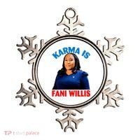 Karma Is Fani Willis Ornament thumb 0