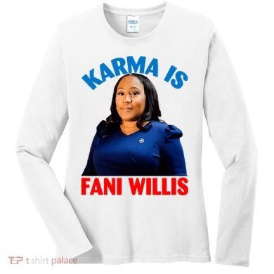 Karma Is Fani Willis Women's Long Sleeve Shirt