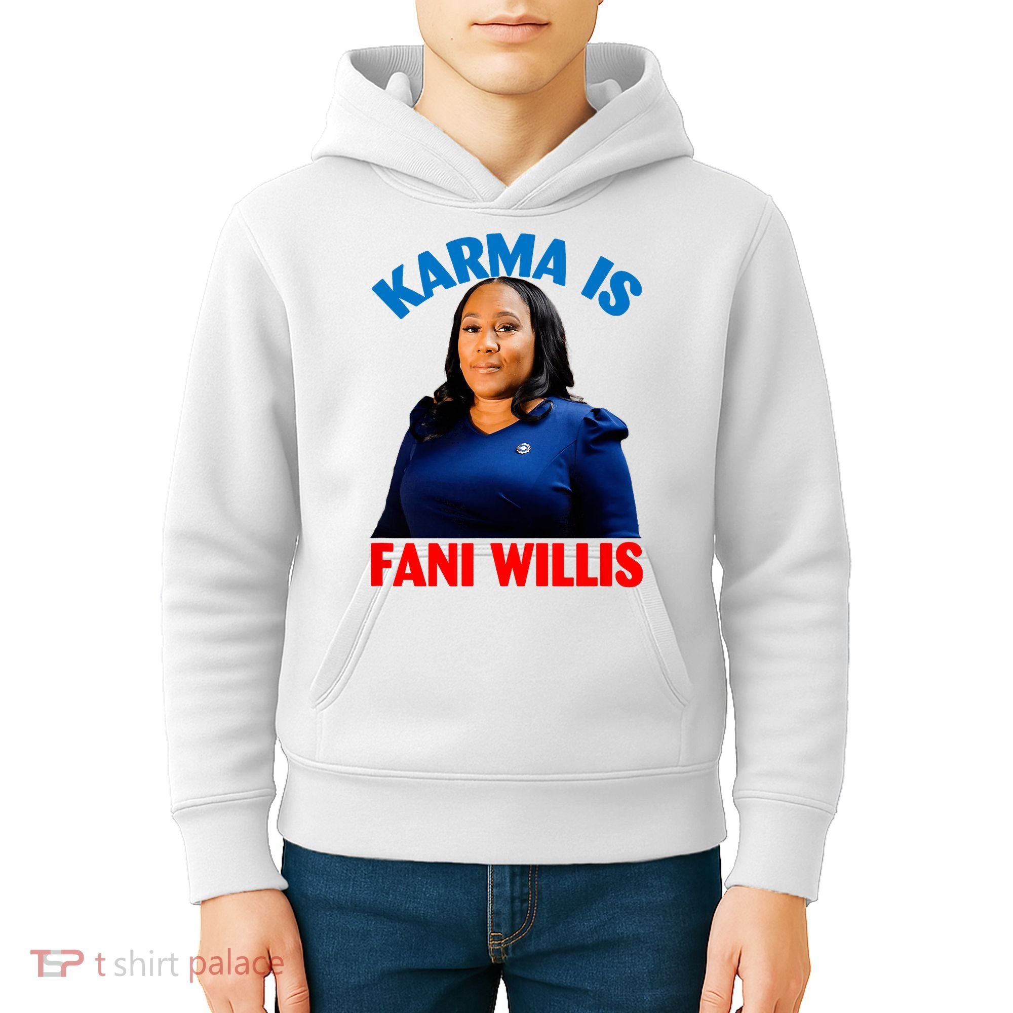 Karma Is Fani Willis Kids Hoodie