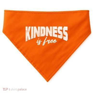 Kindness Is Free USA-Made Doggie Bandana