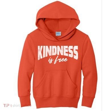 Kindness Is Free Kids Hoodie