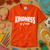 Kindness Is Free Kids T-Shirt thumb 3