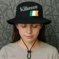 Kilkenny Ireland Flag Irish City Saint Patrick's Day Bucket Hat thumb 3