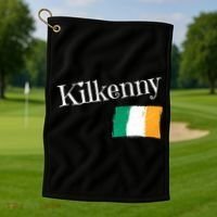 Kilkenny Ireland Flag Irish City Saint Patrick's Day Golf Towel thumb 1