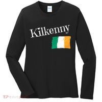 Kilkenny Ireland Flag Irish City Saint Patrick's Day Women's Long Sleeve Shirt thumb 0
