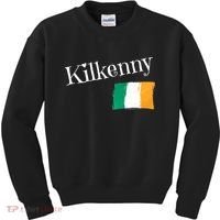 Kilkenny Ireland Flag Irish City Saint Patrick's Day Kids Sweatshirt thumb 0