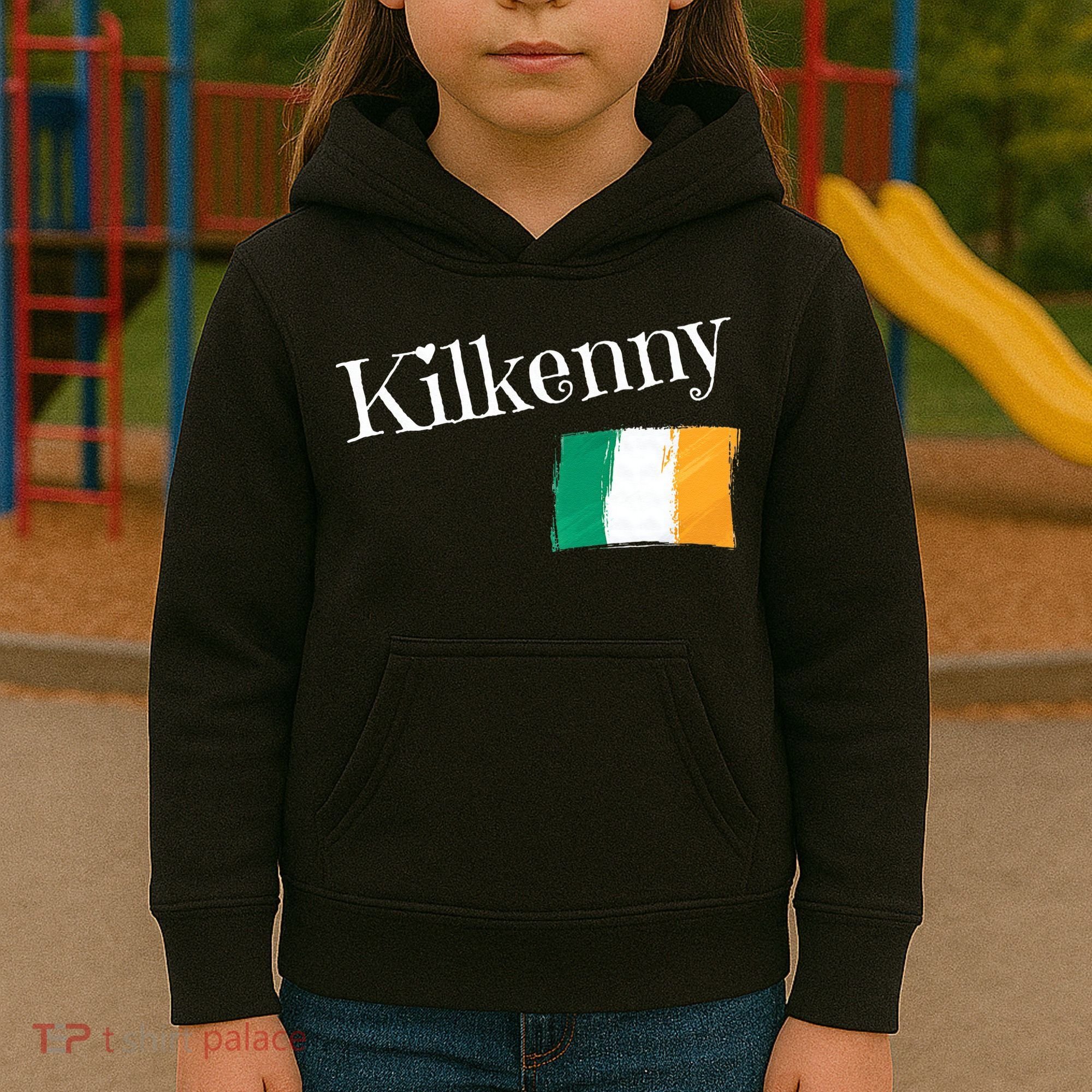 Kilkenny Ireland Flag Irish City Saint Patrick's Day Kids Hoodie
