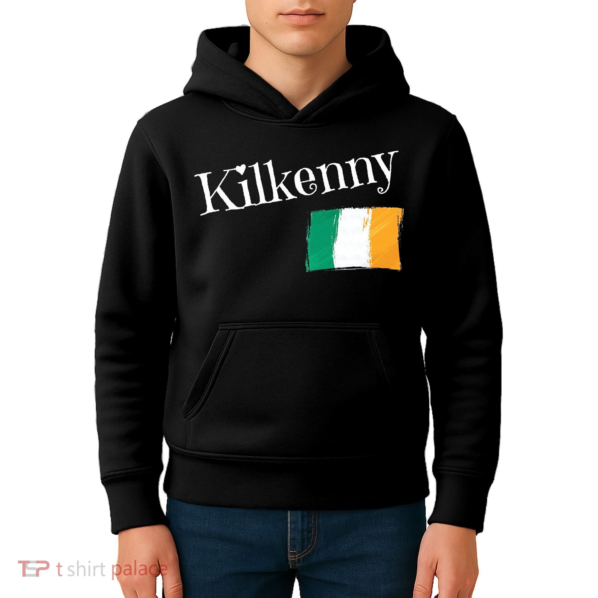Kilkenny Ireland Flag Irish City Saint Patrick's Day Kids Hoodie