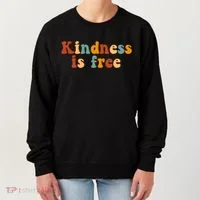 Kindness Is Free Be Kind Retro Women's Sweatshirt thumb 0