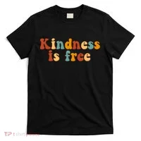 Kindness Is Free Be Kind Retro T-Shirt thumb 0