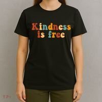 Kindness Is Free Be Kind Retro T-Shirt thumb 4