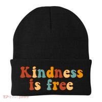 Kindness Is Free Be Kind Retro Beanie thumb 0