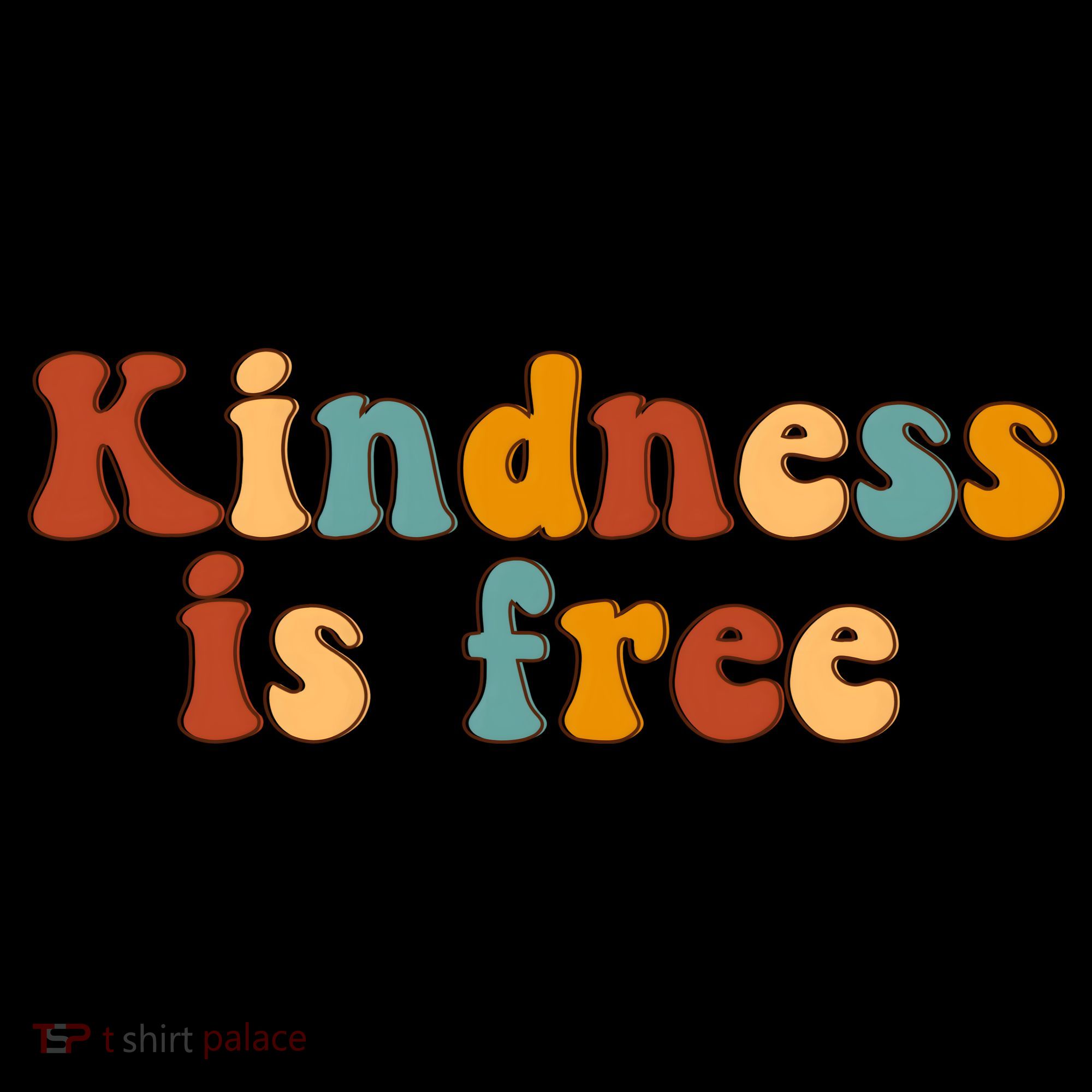 Kindness Is Free Be Kind Retro Coaster