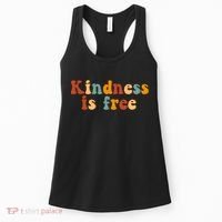 Kindness Is Free Be Kind Retro Women's Tank Top thumb 0