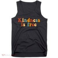 Kindness Is Free Be Kind Retro Tank Top thumb 0