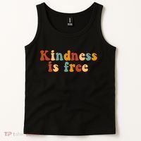 Kindness Is Free Be Kind Retro Tank Top thumb 2