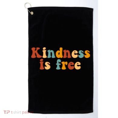 Kindness Is Free Be Kind Retro Golf Towel