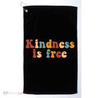 Kindness Is Free Be Kind Retro Golf Towel thumb 0
