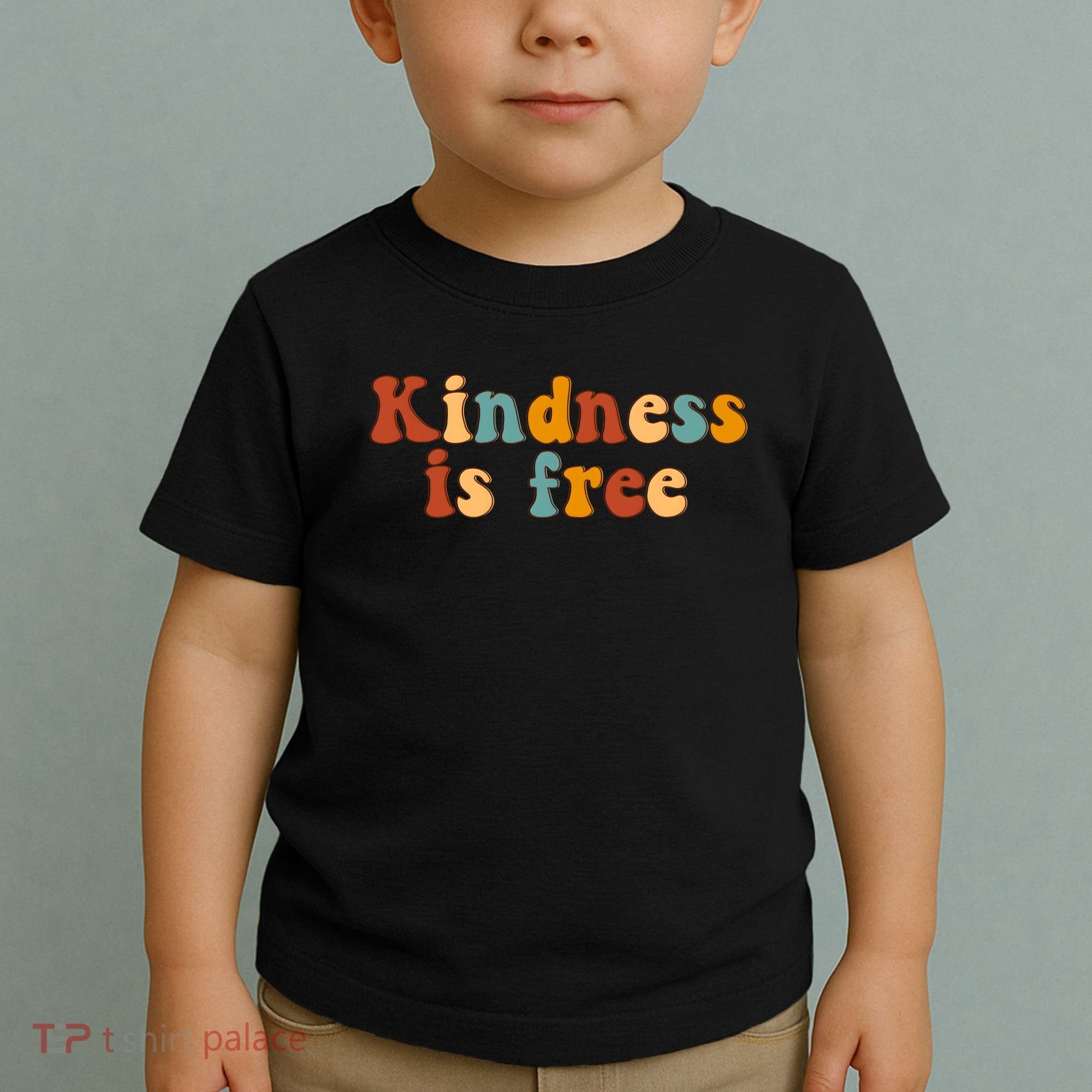 Kindness Is Free Be Kind Retro Toddler T-Shirt