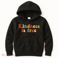Kindness Is Free Be Kind Retro Kids Hoodie thumb 0
