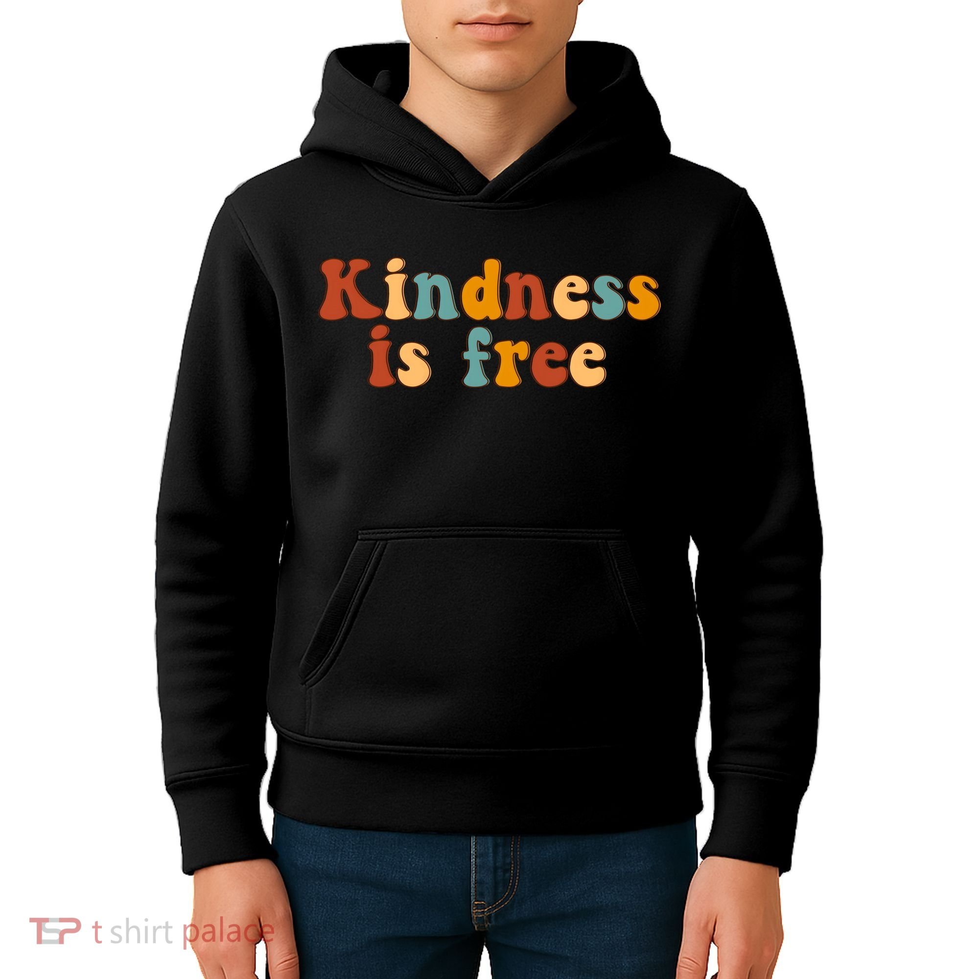 Kindness Is Free Be Kind Retro Kids Hoodie