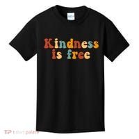Kindness Is Free Be Kind Retro Kids T-Shirt thumb 0