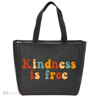 Kindness Is Free Be Kind Retro Tote Bag