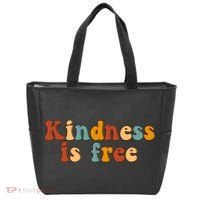 Kindness Is Free Be Kind Retro Tote Bag thumb 0