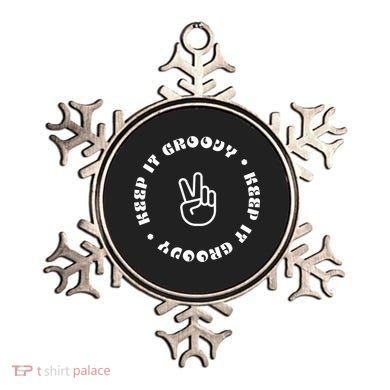 Keep It Groovy Peace Sign Ornament